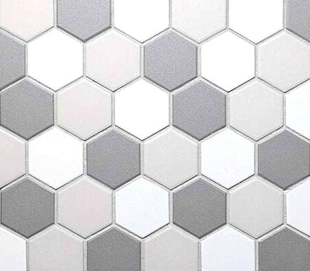 Мозаика Философия Мозаики Porcelain Hexagon Mix Grey 51 28.4x32.4