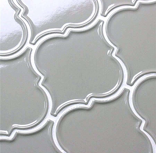 Мозаика Философия Мозаики Porcelain Arabesko Plate Light Grey 21.85x21.85