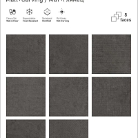 Керамогранит Infinity Ceramica Eterna Gris Carving 60x60