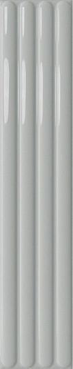 Настенная плитка DNA Tiles Plinto Out Grey Gloss 10.7x54.2