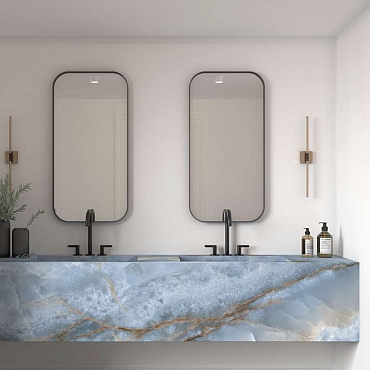 Bookmatch Onice Blue A Polished160x320