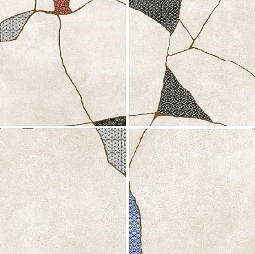 Керамогранит Fioranese Kintsugi Japan-Hibi Moonlight 60.4x60.4