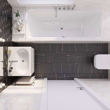 Marble Trend Nero Dorato CR60x60