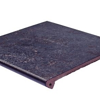 Ступень фронтальная Exagres Metalica Peldano Fior.Basalt 33x33