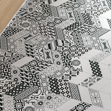 23199 Chevron Blanco Mate Right9x20.5