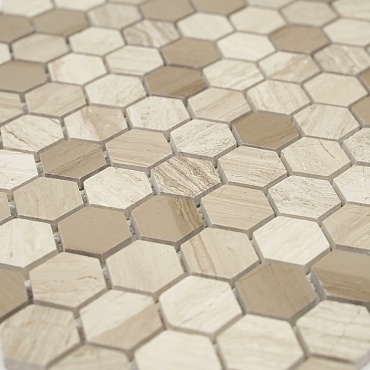 Hexagon Beige Glass 3226.6x29.5