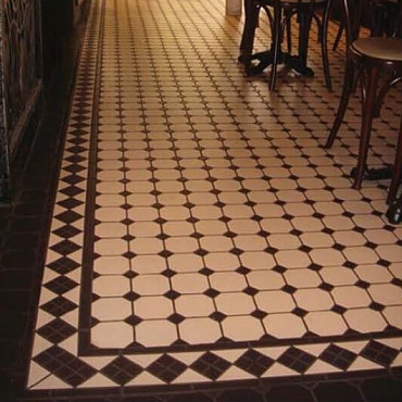 4401+29 OCT11-A Beige 01 Coffe Brown 29 Octagon/Blue Cobalt 11 Dots2.5x2.5