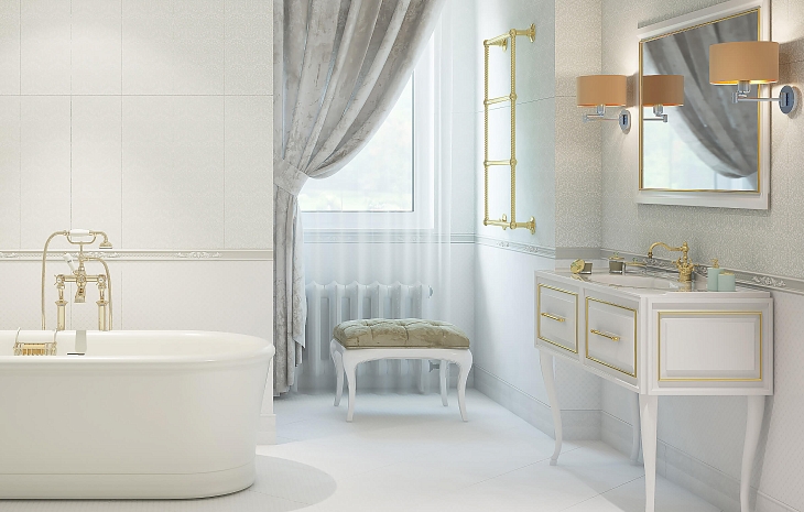 Плитка для ванной Delacora Royal