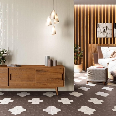 Geometry Hex Black Glossy15x17.3