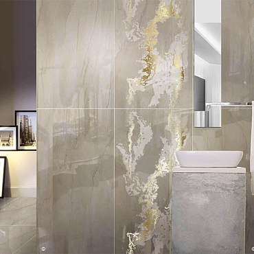 Decor Solitaire Gold-Blu30x30