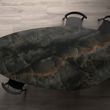 Bookmatch Onice Black A Polished160x320