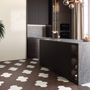 Geometry Hex Black Glossy15x17.3