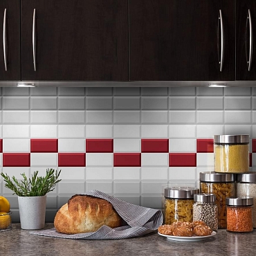 Monocolor Biselado Amarillo Brillo10x20