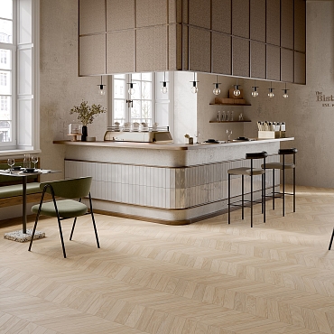 Dream Ecru Chevron7.5x40.7