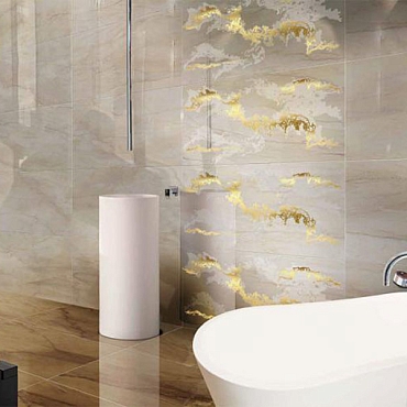 Decor Solitaire Gold-Blu30x30