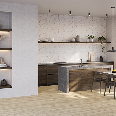 Botanical Art Lino Rect.30x90