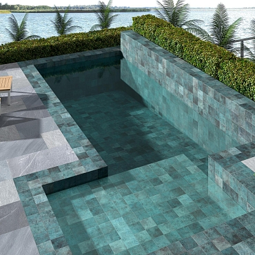 Tahiti Emerald Glossy14.7x14.7